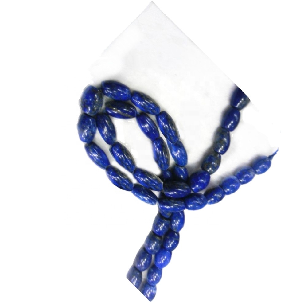 100% табиғи лепис лепули лазули баррель пішінді моншақтар 7