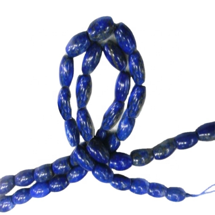 100% табиғи лепис лепули лазули баррель пішінді моншақтар 15