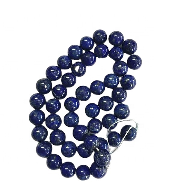 Náttúruleg lapis A Round Shape Perlur Blue Gemstone Strings 35