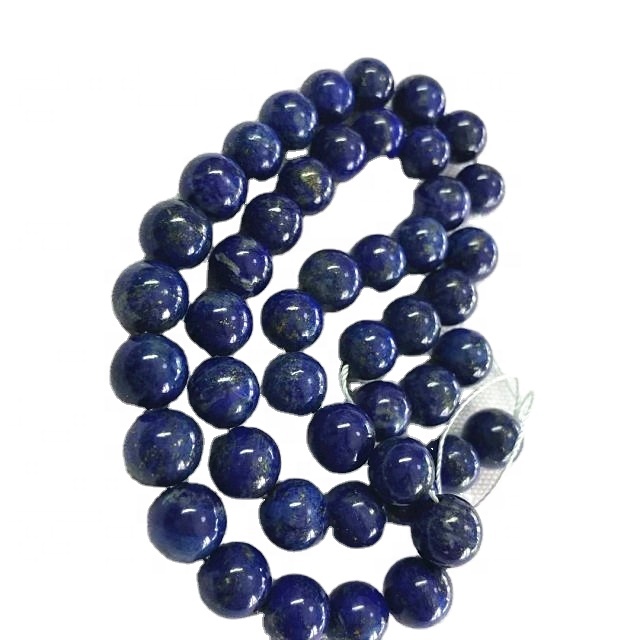 Náttúruleg lapis A Round Shape Perlur Blue Gemstone Strings 33