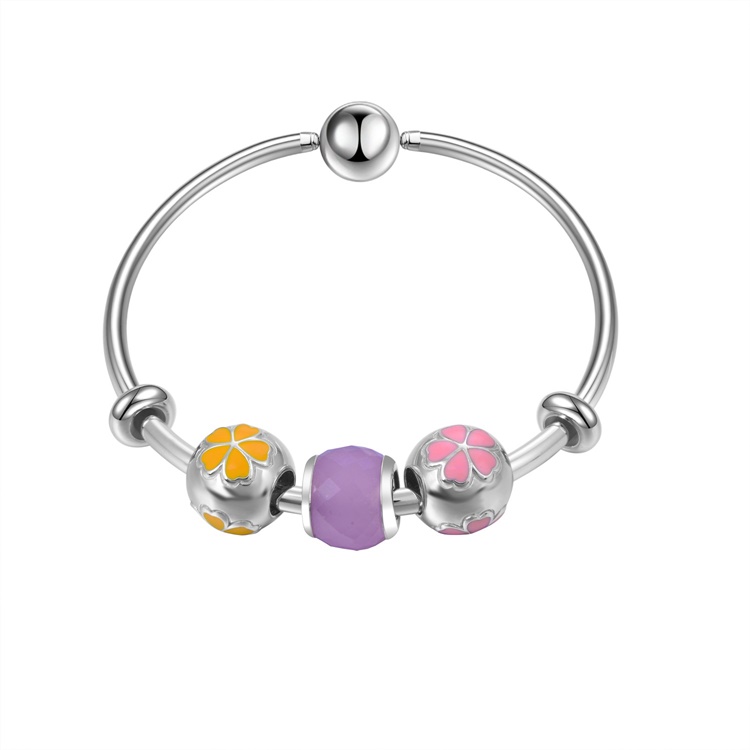 మంచి నాణ్యత ప్రసిద్ధ మహిళలు కంకణాలు నీలం తెలుపు జింక్ పూత కంకణాలు 13