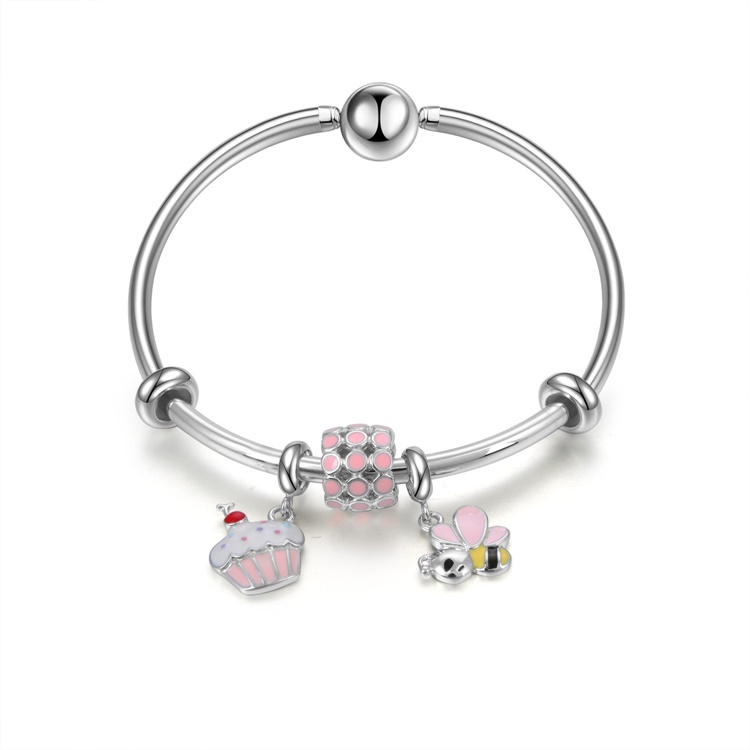 మంచి నాణ్యత ప్రసిద్ధ మహిళలు కంకణాలు నీలం తెలుపు జింక్ పూత కంకణాలు 11