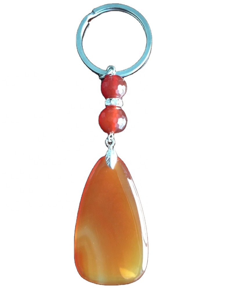 Agate Keychains mole quantitas faciunt Lupum 7