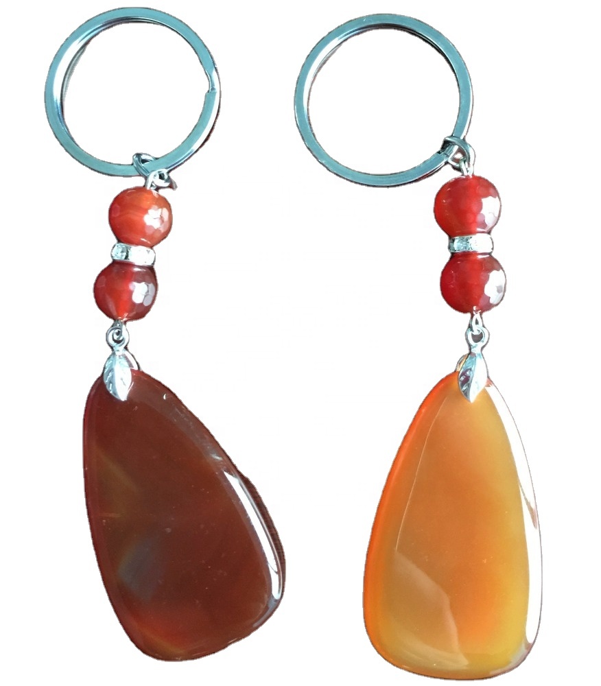 Agate Keychains mole quantitas faciunt Lupum 9