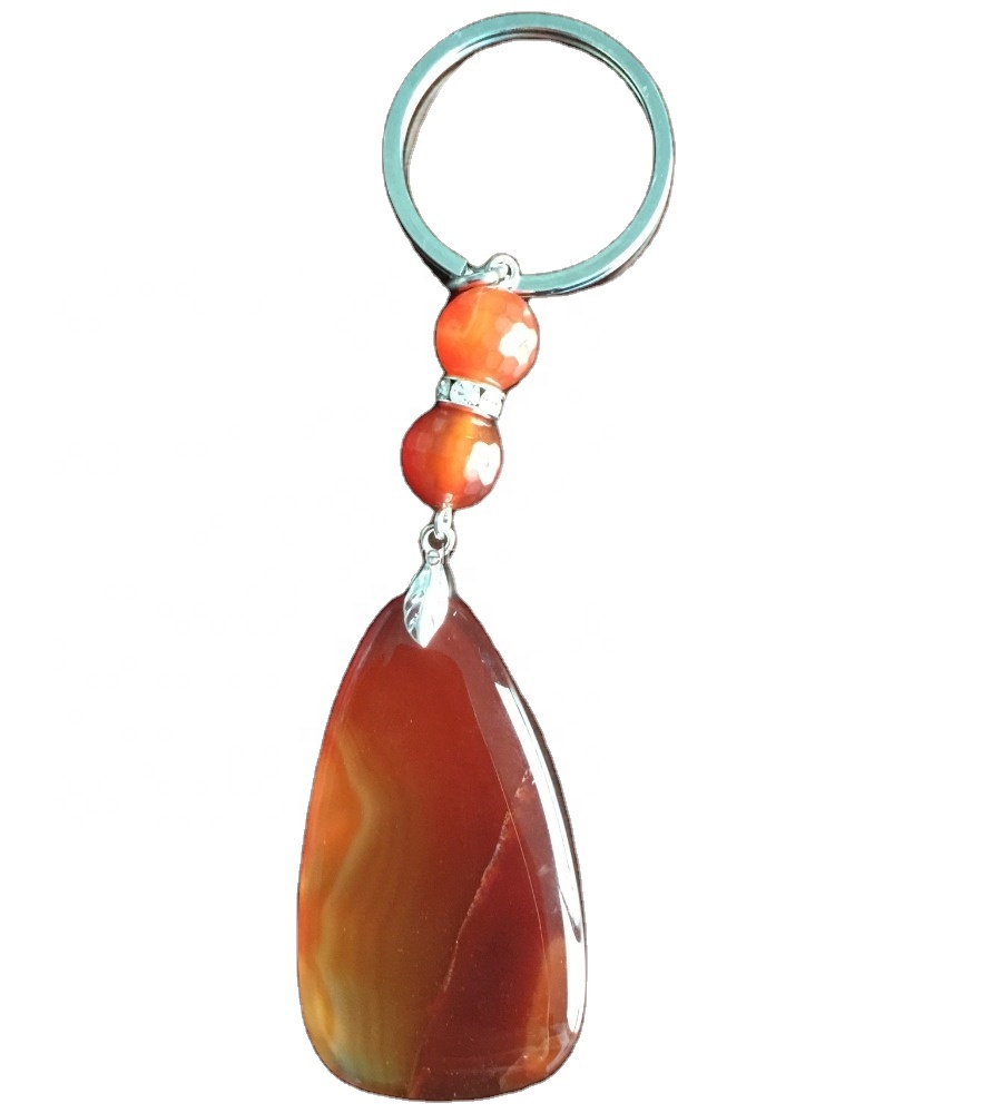 Agate Keychains mole quantitas faciunt Lupum 13