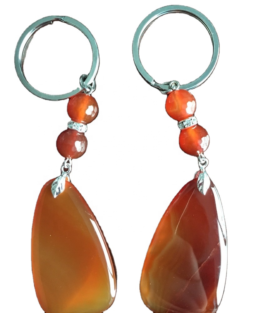 Agate Keychains mole quantitas faciunt Lupum 11