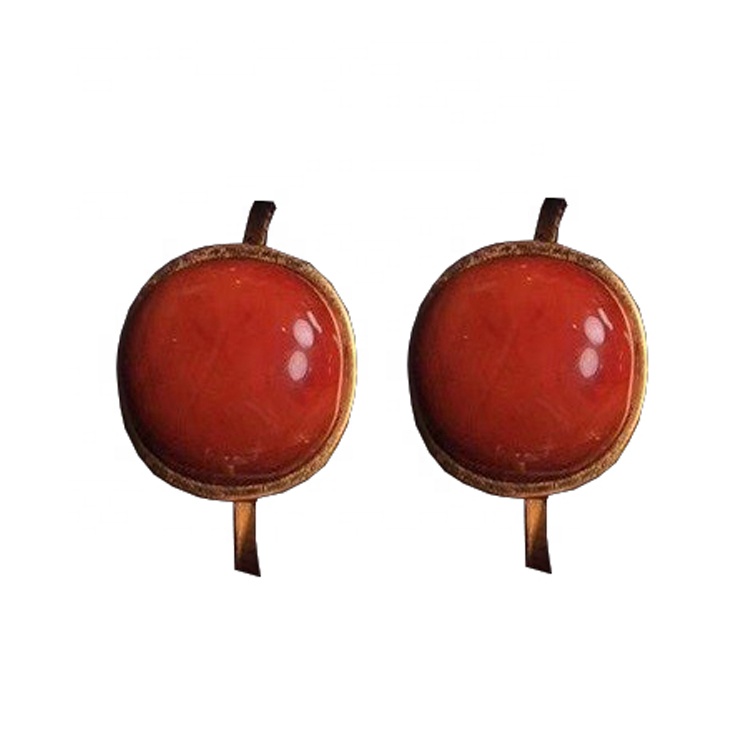 Елегантний червоний агатовий кільце овальна форма природний червоний нанхон ювелірних виробів 11