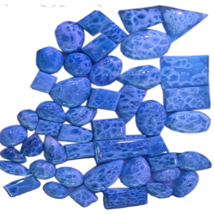 Republika Dominikane e veçantë Larimar Cabochon Çdo madhësi dhe formë që mund të prerë 30