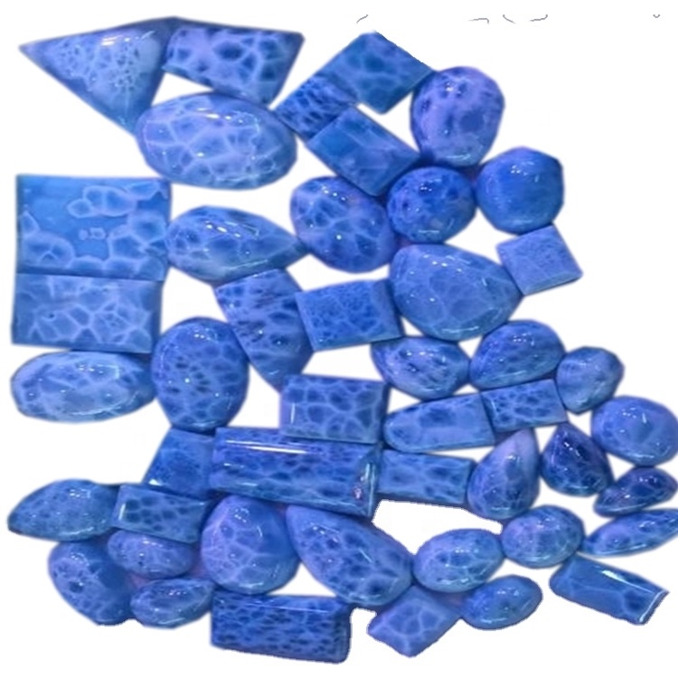 Republika Dominikane e veçantë Larimar Cabochon Çdo madhësi dhe formë që mund të prerë 34