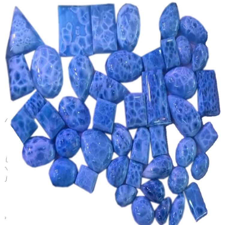 Republika Dominikane e veçantë Larimar Cabochon Çdo madhësi dhe formë që mund të prerë 38