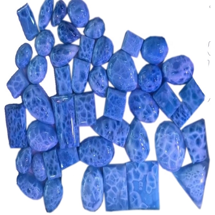 Republika Dominikane e veçantë Larimar Cabochon Çdo madhësi dhe formë që mund të prerë 36