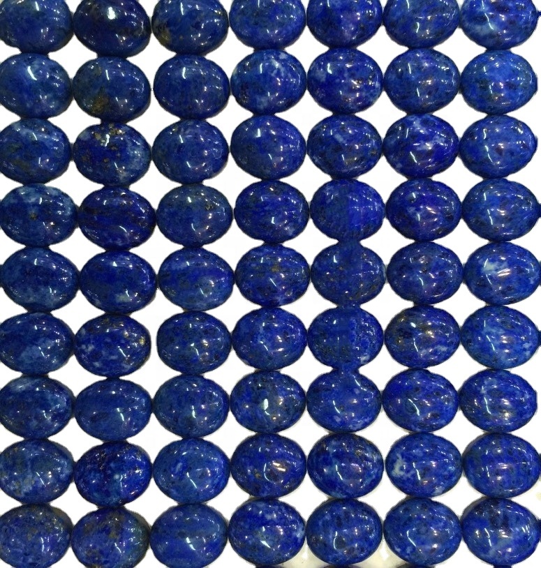 Natural Lapis Lazuli Oval Lapis Cabochon Loose Gemstones Smooth Cabochon 45