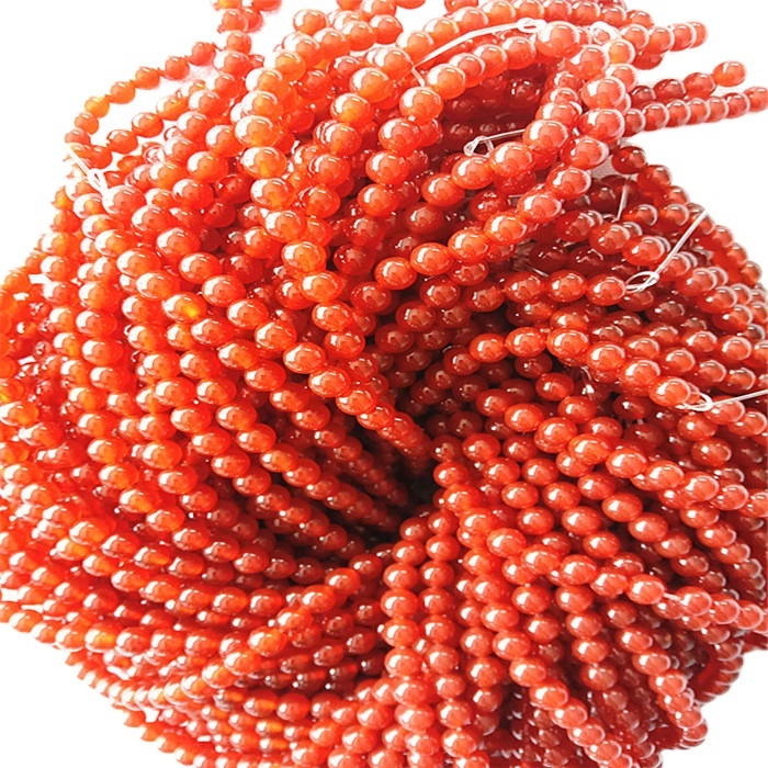 Natural  precious Stone Bead 4mm 6mm 8mm 10mm loose bead red Agate Stone 9