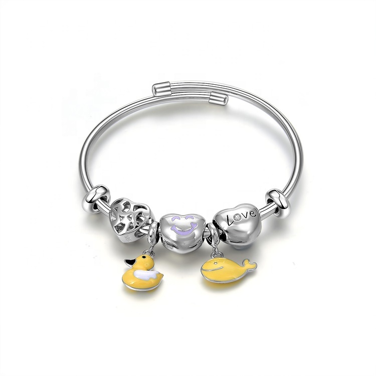 Velkendt Brand Womens Gift Bangle Real Natural Crystal 925 Sterling Sølv Smykker Charm Armbånd 7