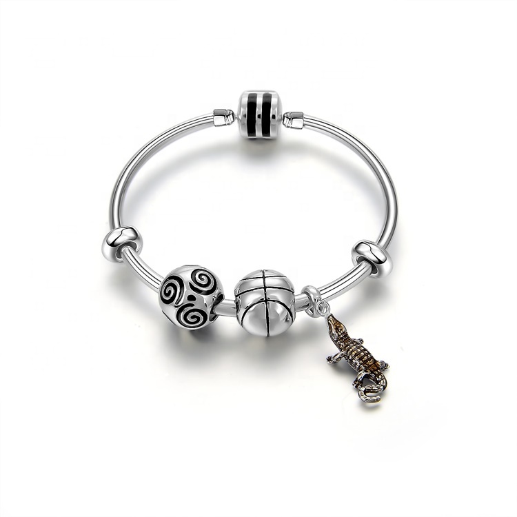 Velkendt Brand Womens Gift Bangle Real Natural Crystal 925 Sterling Sølv Smykker Charm Armbånd 9