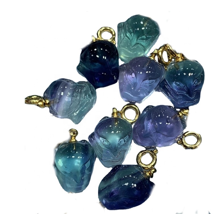 פלאָרייט קאַרווד יידלשטיין פּענדאַנט / גאָלד פּלייטיד פּענדאַנט 13