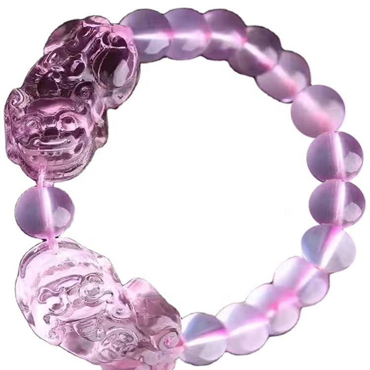 10mm belle truppe coraggiose rotonde coraggiose naturali madagascar rosa quarzo cinturino cinturino 28