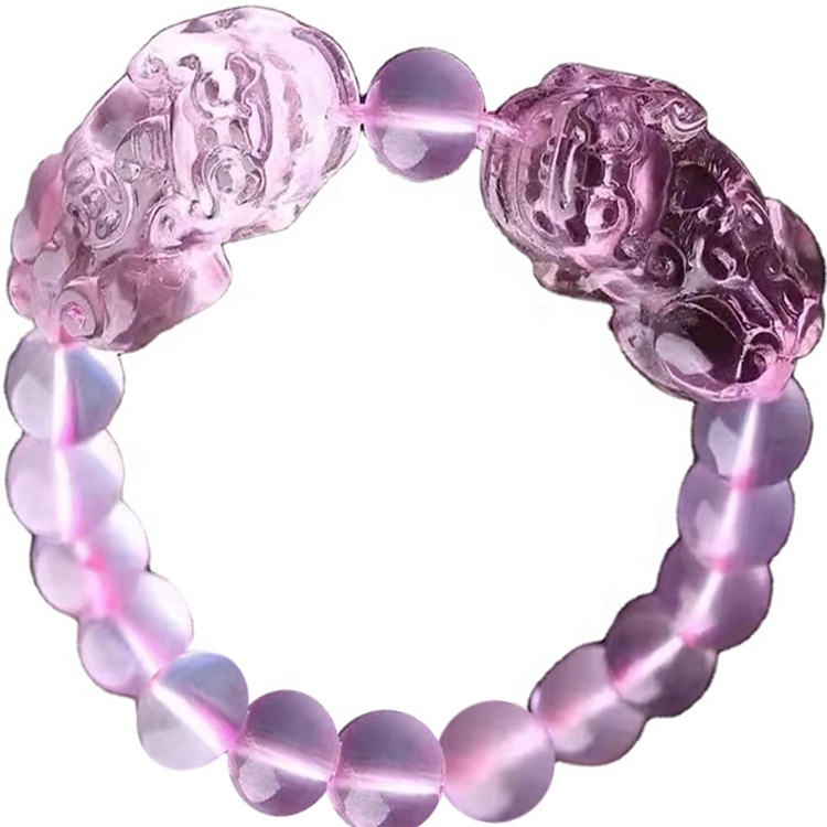 10mm belle truppe coraggiose rotonde coraggiose naturali madagascar rosa quarzo cinturino cinturino 30