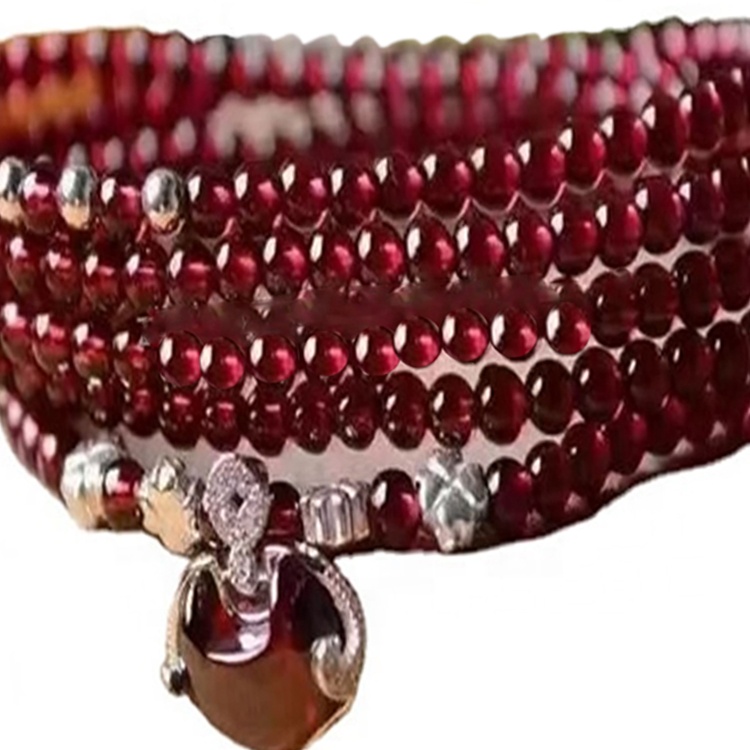 I-Garnet Red Pagenet 925 i-sterling yesilivere yesilivere ye-gemstone 34