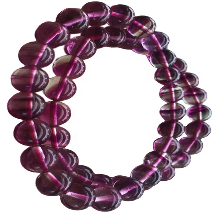 තොග 2/4 / 4/8 / 8/10 / 12mm ස්වාභාවික ෆ්ලෝරිට් මැණික් ගල් අර්ධ වටිනා ගල් පබළු 30