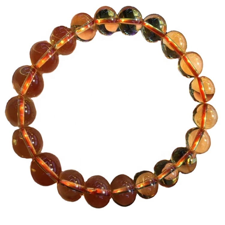 Citrine 6mm Faceted Beads Strand Citrine Bead Pulsera Pulsera personalizable 36
