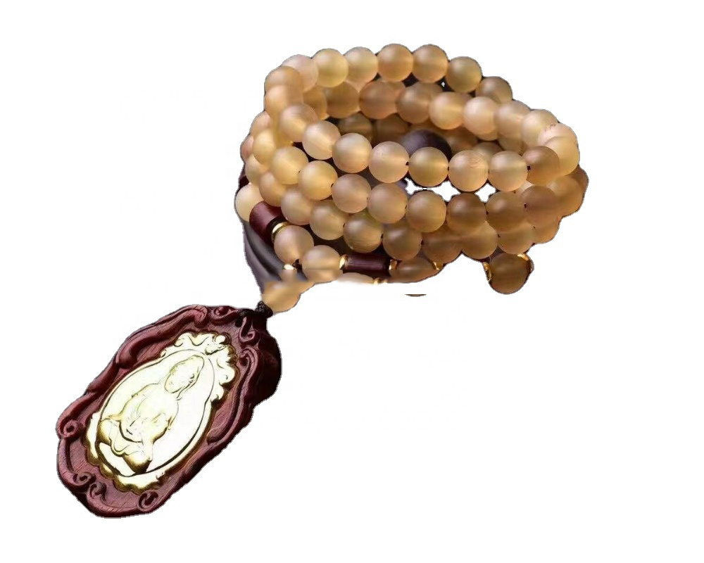 Tibet Cornu Saigae Tataricae 8mm 10mm 12mm Bracciali perline 41