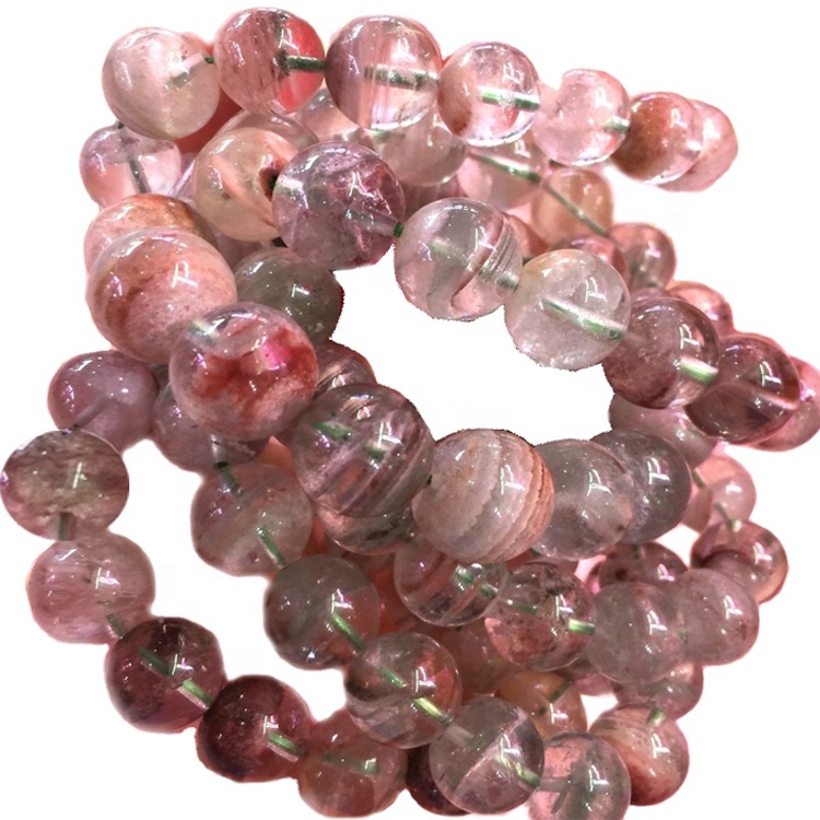 Bracciali del cluster del quarzo del fantasma del fantasma variopinto naturale 26