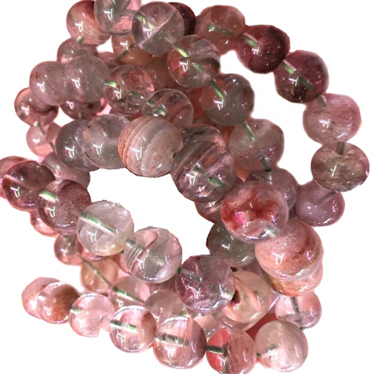 Bracciali del cluster del quarzo del fantasma del fantasma variopinto naturale 30