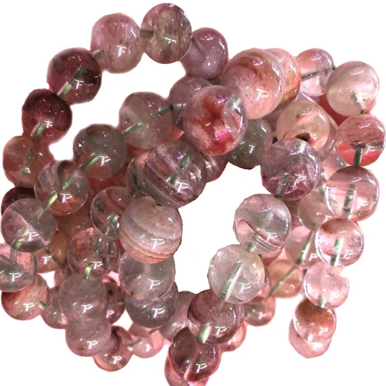 Bracciali del cluster del quarzo del fantasma del fantasma variopinto naturale 28