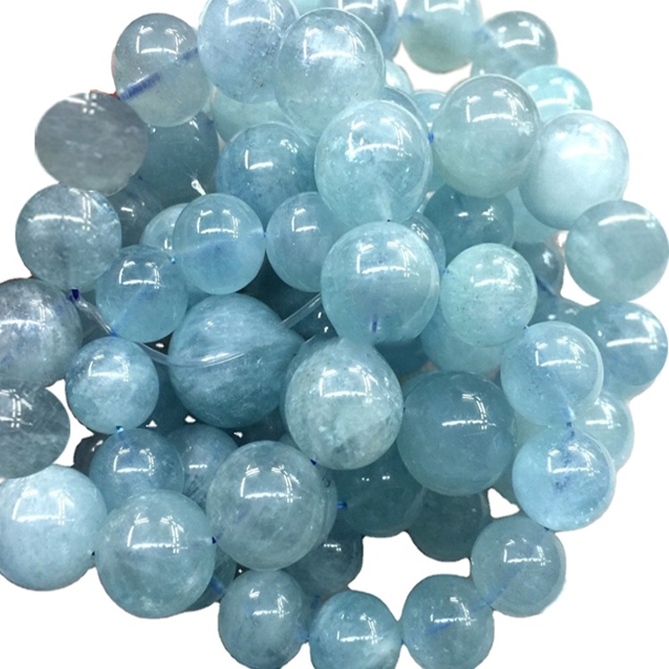 Bracciale in pietra preziosa acquamarina lattea 26