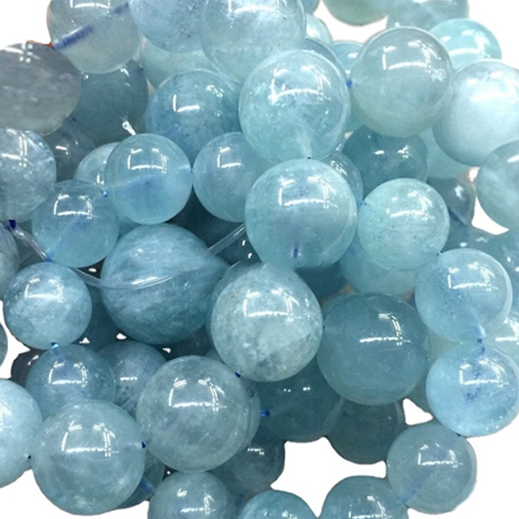 Bracciale in pietra preziosa acquamarina lattea 28