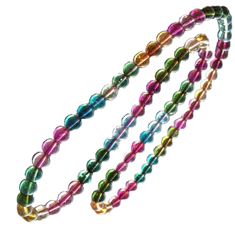 rruaza të rrumbullakëta me përmasa më të vogla Bizhuteri byzylyk Turmaline Rubellite 29