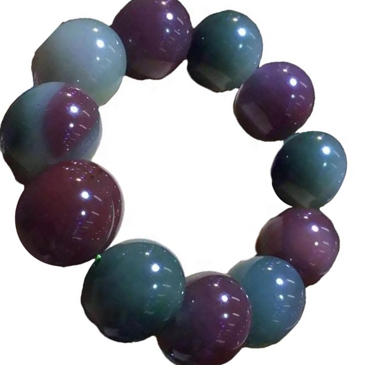 Antiguos cuentas redondas Pulsera de ágata de rezo Joyas 32