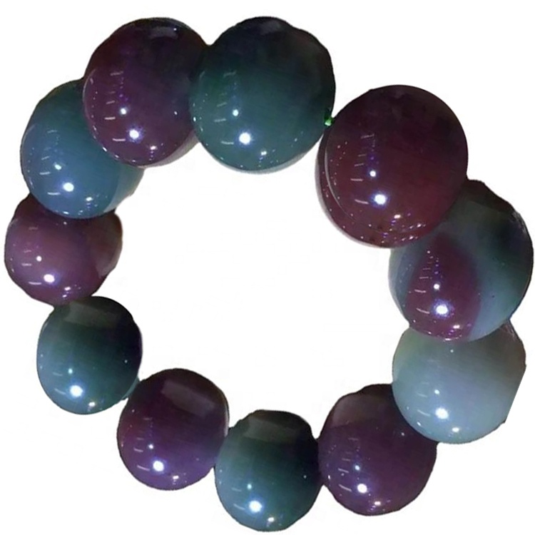 Antiguos cuentas redondas Pulsera de ágata de rezo Joyas 36