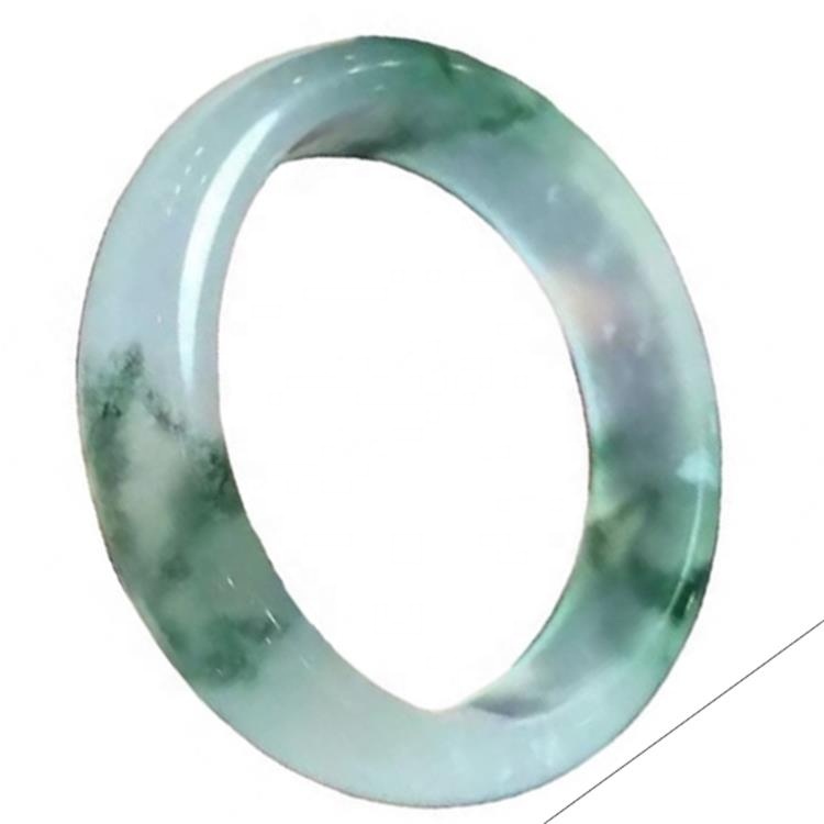 Բարձրորակ Gemstone Emerald Bangle Hot-Sale Natural Emerald Bangle Green Myanmar Jade Bracelets Round Bangles Նվեր 35
