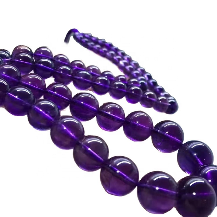 Shitje të nxehta 108 copë Ametist Beads gjerdan Budist kokë gjerdan me shumicë 32