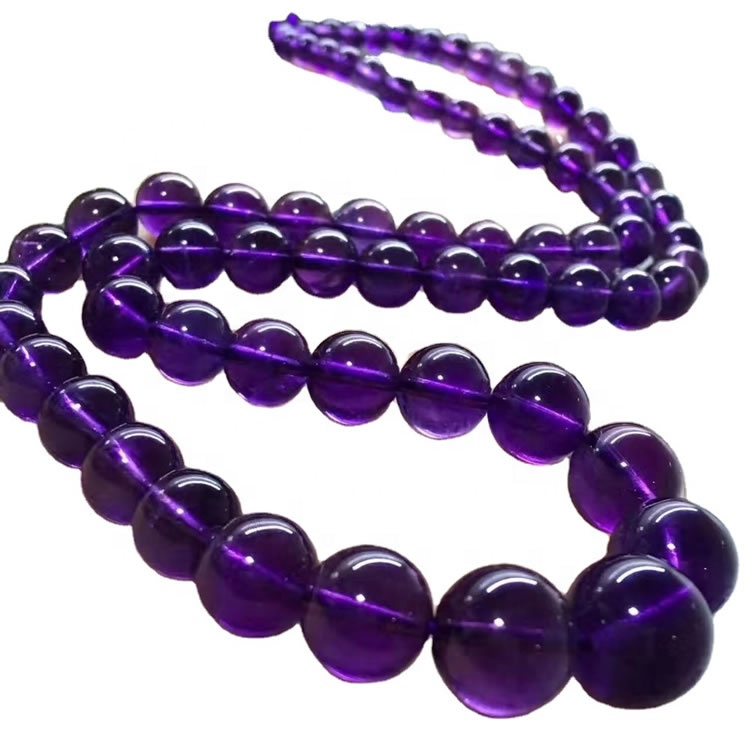 Shitje të nxehta 108 copë Ametist Beads gjerdan Budist kokë gjerdan me shumicë 36
