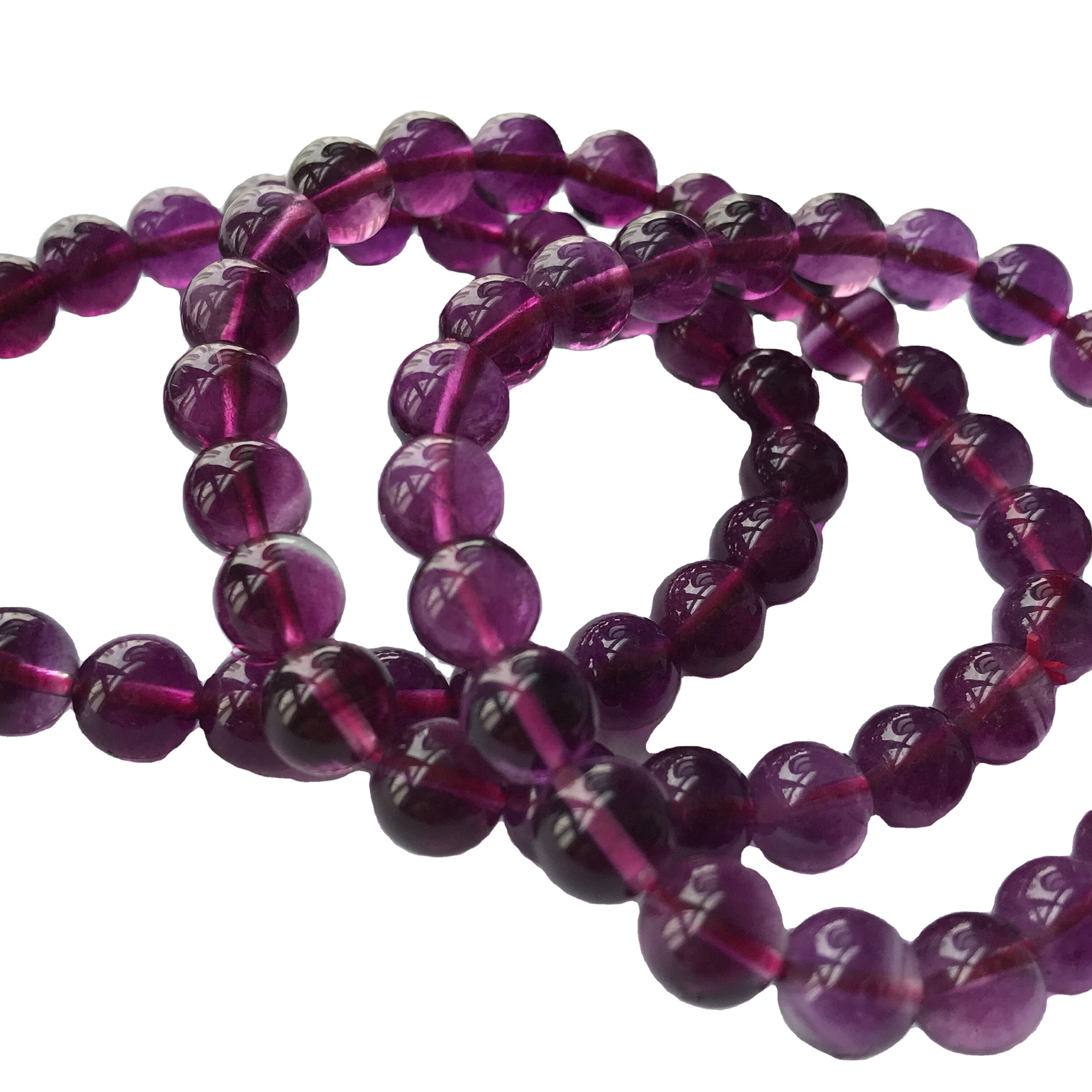 Semulajadi Gemstone Pusingan Smooth 8mm Pusingan Rough Fluorite Beads 36