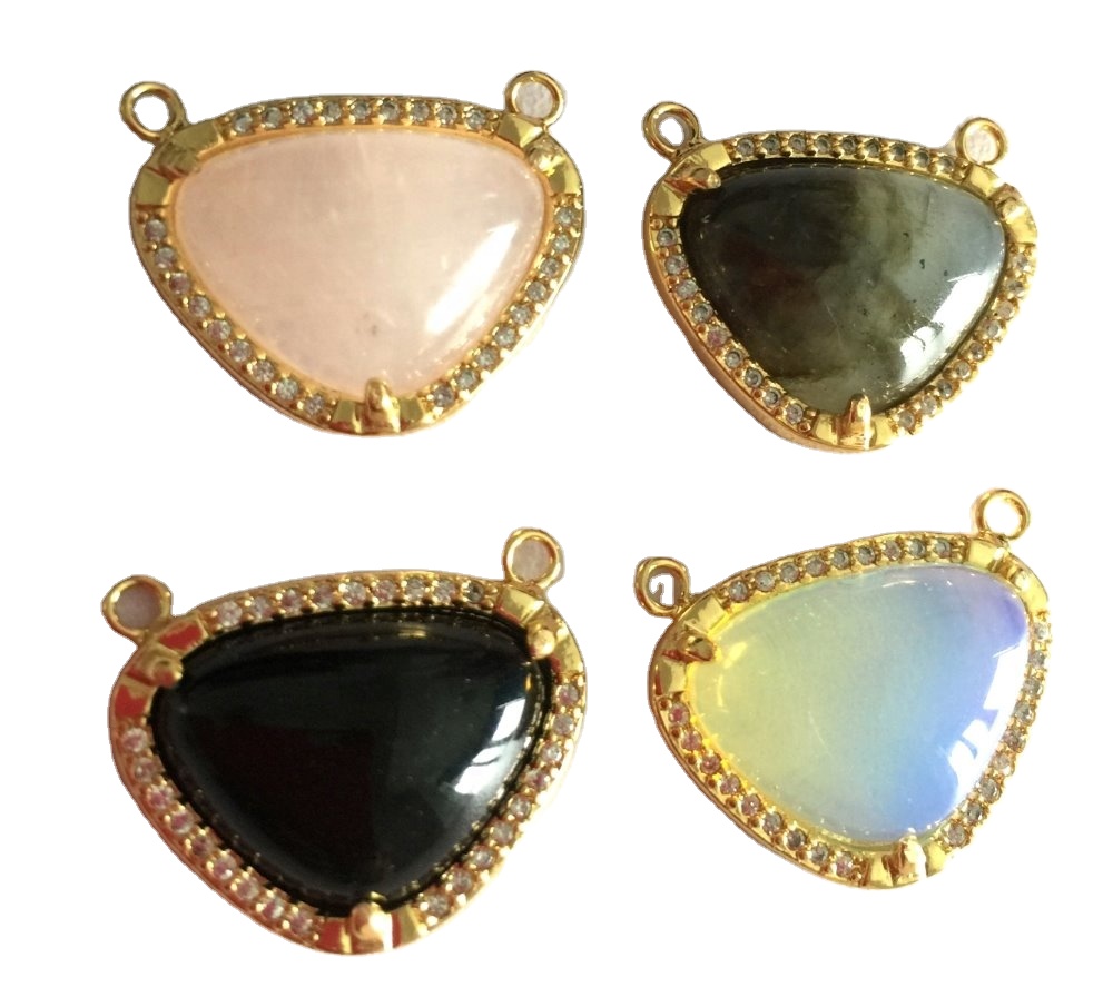 Roze kleur Quartz Gouden Pendant-sieraden meitsje earste hânfabryk Direkte groothandel 15