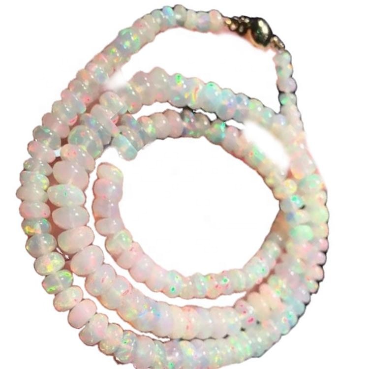 Табиғи эфиопиялық өрт Оттың әр түрлі мөлшері тегіс моншақтар 34