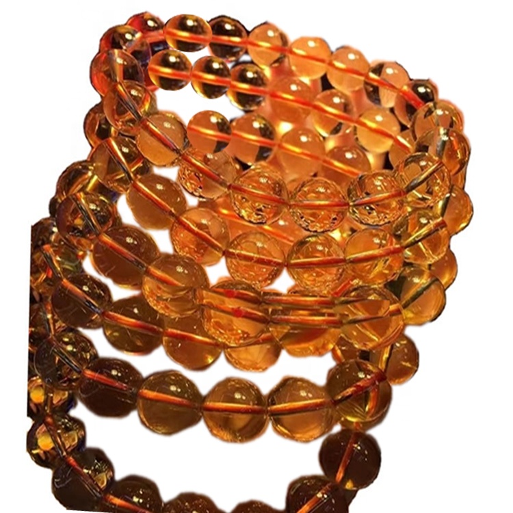 फॅशन आकर्षण बांगड्या नवीनतम डिझाइन कपडे घाला 6 मिमी 7.5 इंच सायट्रिन गमस्टोन ब्रेसलेट 7