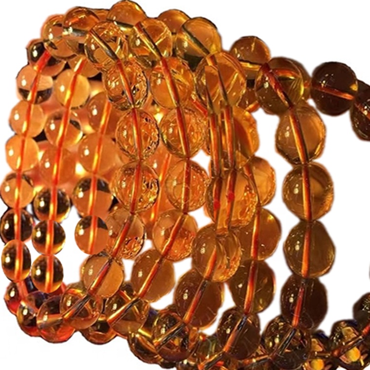 फॅशन आकर्षण बांगड्या नवीनतम डिझाइन कपडे घाला 6 मिमी 7.5 इंच सायट्रिन गमस्टोन ब्रेसलेट 9