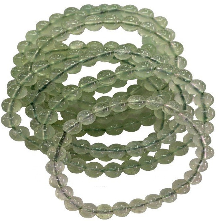 4mm 6mm 8mm 10mm Cuentas naturales redondas naturales cuerdas de piedras preciosas de prehnita 31