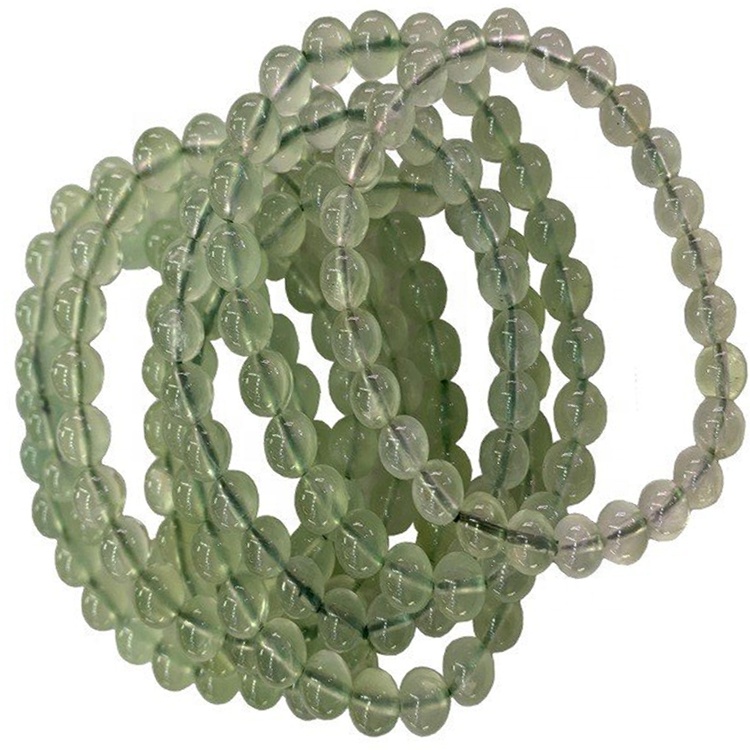 4mm 6mm 8mm 10mm Cuentas naturales redondas naturales cuerdas de piedras preciosas de prehnita 37