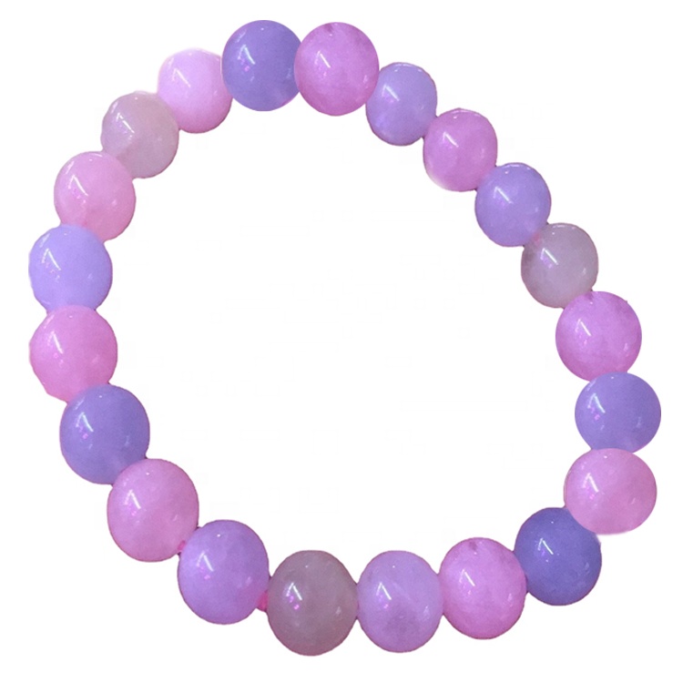 Top Grade Morganite Premium Gemstone Round Beads Alongamento Pulseira Multi Morganite Frisado Frisado Bracelete Planície Pedra Gemstone 25
