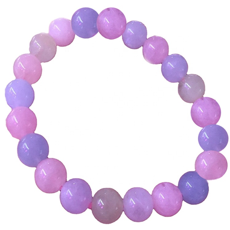 Top Grade Morganite Premium Gemstone Round Beads Alongamento Pulseira Multi Morganite Frisado Frisado Bracelete Planície Pedra Gemstone 29