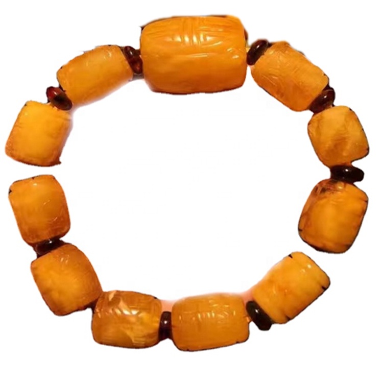 19x23 മുതൽ 10x15 വരെ ഡ്രം മുത്തുകൾ ആംബർ രത്ന ബ്രേസ്ലെറ്റ് ആഭരണങ്ങൾ യുണിസെക്സ് ആഭരണങ്ങൾ 27