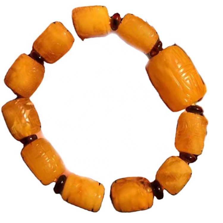 19x23 മുതൽ 10x15 വരെ ഡ്രം മുത്തുകൾ ആംബർ രത്ന ബ്രേസ്ലെറ്റ് ആഭരണങ്ങൾ യുണിസെക്സ് ആഭരണങ്ങൾ 29