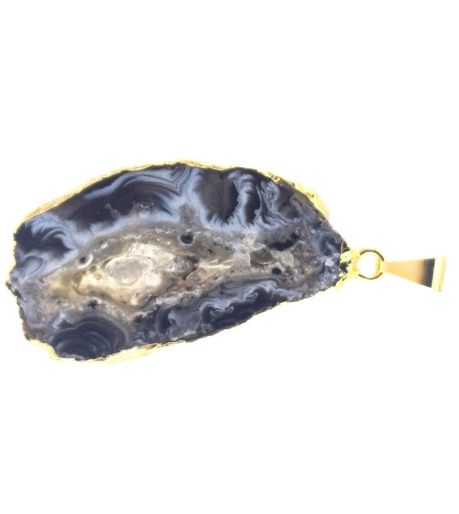 天然染料德魯齊石吊墜混合彩色醉酒吊墜珠寶項鍊DIY 15