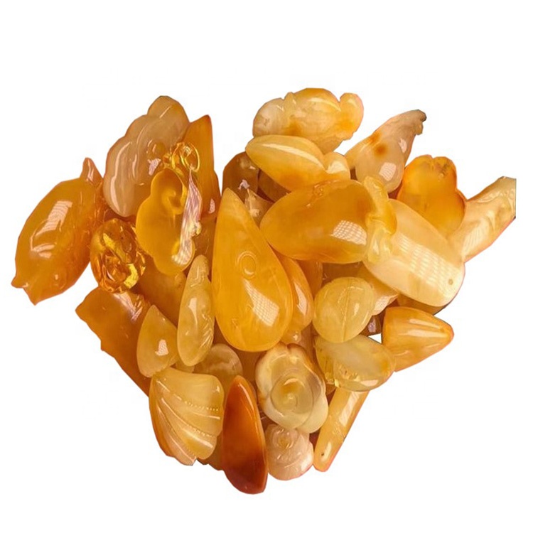 Tabiiy kemasi qo'lda yasalgan karochon / erkin shaklli yashil rang toshlari 35